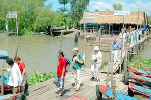 今年上半年，安江省迎接約360萬人次遊客；同比增5.4%，其中，國際遊客約2萬4000人次。（示意圖源：互聯網）