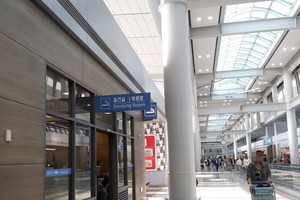 韓國將陸續關閉所有機場的室內吸煙室，室外吸煙室也將移至更遠處。（圖源：韓聯社）