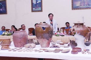 考古挖掘出土的實物一瞥。（圖源：黃仲）