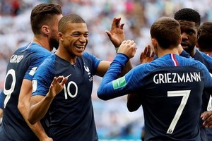 法國隊慶祝勝利。（圖源：互聯網）