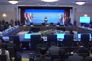 RCEP部長級會議現場一瞥。（圖源：VTV視頻截圖）