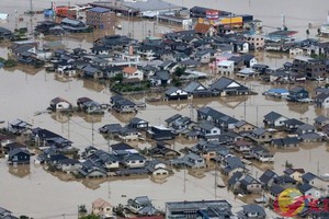 日本警察廳12日發佈消息稱，西日本暴雨災區14府縣的死亡人數達到200人。（圖源：AFP）