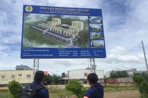 前江省勞動聯團將在美萩工業區附近展開施工該省工會工程項目。（圖源：清秀）