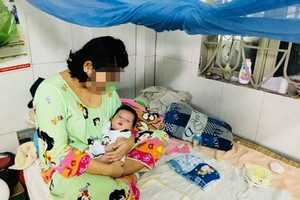 今年１６歲的母親正在同奈省梅進臨時避難收容處所暫住。