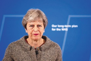 英國首相梅伊。（圖源：EPA）