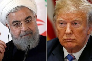 伊朗總統魯哈尼與美國總統特朗普