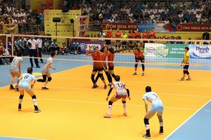 國際女子排球錦標賽比賽中。