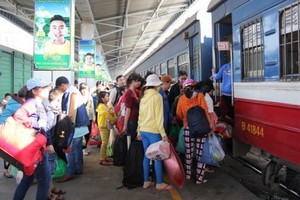 為滿足市民對2018年國慶節期間出行的需求，西貢鐵路運輸股份公司自本月31日至9月3日將增加30班列車。（示意圖源：互聯網）