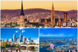世界宜居城市的首三位分別是維也納、墨爾本和大阪。（圖源：互聯網）