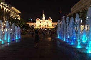 阮惠步行街準備改建。圖為阮惠步行街夜景一瞥。（圖源：互聯網）