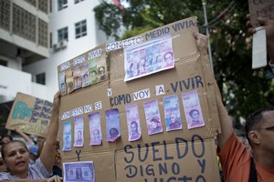 委內瑞拉貨幣貶值96%。（圖源：AP）