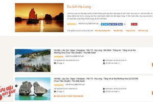 國慶旅程開始熱銷。（圖源：Vietravel 網站截圖）