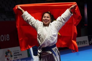 我國楊氏清明運動員奪得巴西柔術銅牌。（圖源：黃玲）