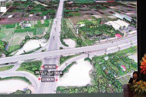 企業介紹智慧城市管理科技。（圖源：黃雄）