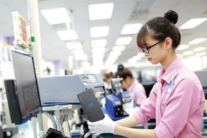 韓國在越南投資的手機生產廠。