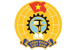 第十二次越南工會大會於今(24)日上午在首都河內國家會議中心開幕。圖為越南工會會徽。（圖源：互聯網）