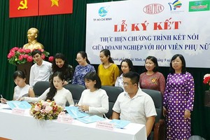 市婦聯會於日前與市婦女文化宮、華人企業蔡俊集團股份公司、金姮塑鋁公司簽署合同。