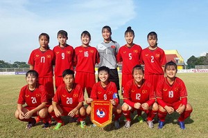 越南U16女足隊。