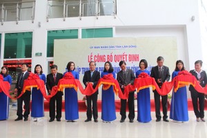 林同省公共行政服務中心投入活動剪綵儀式。（圖源：段堅）