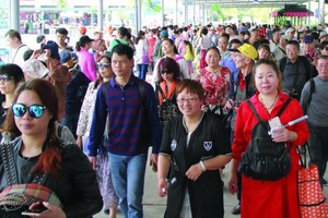 2017年，來越的中國遊客達400萬人次，佔全國的國際遊客總量1300萬人次約三成。（示意圖源：互聯網）