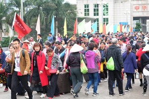 “黃金週”內廣寧省接待逾３萬中國遊客。（圖源：黃明）