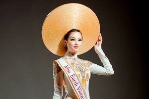 2018年越南全球海洋小姐選美比賽季軍得主阮芳慶。（圖源：妙娥）