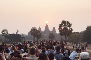 柬埔寨今年將吸引到訪國際遊客 620 萬人次。圖為柬埔寨的著名景區吳哥窟。（圖源：互聯網）