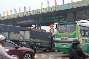 自本月27日起，安霜-安樂BOT收費站的電子不停車收費系統將投入運行。（圖源：香莊）