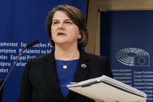 北愛爾蘭民主統一黨（DUP）黨首福斯特。（圖源：互聯網）