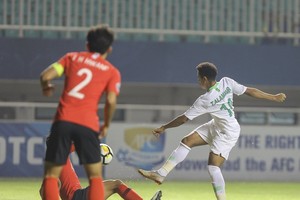 韓國隊-沙特阿拉伯隊比賽一瞥。（圖源：互聯網）