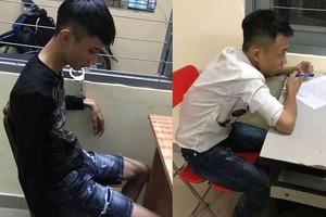 被抓獲的2名劫匪。（圖源：先鋒）