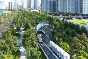 濱城-仙泉地鐵一號線藍圖。（圖源：互聯網）