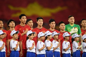 越南男足隊位居世界第一百以及亞洲第十七。（圖源：互聯網）
