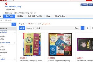 在Sendo平台註冊的寶莊書店承認銷售盜版書籍。