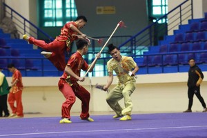 武術項目是河內隊的強項。（圖源：貴亮）