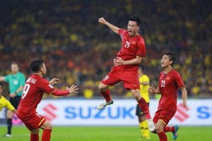 輝雄為越南隊領先１比０。（圖源：互聯網）