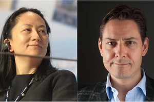 孟晚舟（左圖）獲保釋，中方回應加前外交官康明凱（右圖）被拘。（圖源：互聯網）