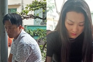 被拘留的2名嫌犯范阮黃靈（左圖）與鄧氏紫。（圖源：黃燕）