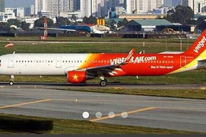 越捷客機連續三天發生故障。（示意圖源：互聯網）