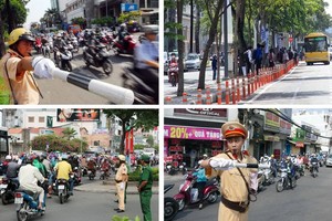 新年多條街道實行交通管制。（示意圖源：田升）