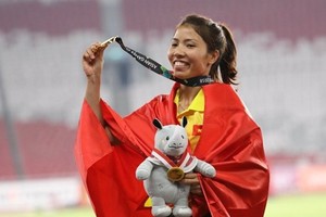 秋草獲得2018年越南全國優秀運動員獎。（圖源：互聯網）