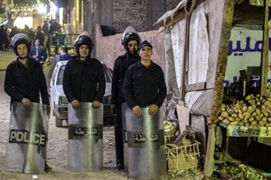 警方在事發現場加強巡邏。（圖源：互聯網）