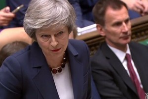 英國首相特蕾莎‧梅再度遭遇挫折。（圖源：AFP）