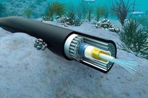 聯亞海底光纜斷裂 互聯網受影響。（示意圖源：互聯網）