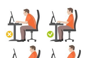 美研究提醒用正確姿勢操作電腦。（示意圖源：互聯網）