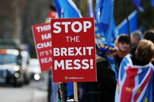 英國“脫歐”的限期越來越近。（圖源：AP）