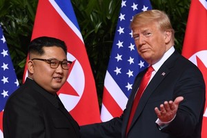 金正恩（左）即將再與特朗普會面。（圖源：互聯網）