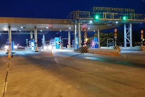 滀臻與薄寮 BOT 申請春節 2 天不收費。圖為滀臻BOT收費站。（圖源：越祥）