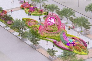 阮惠春花街施工實行交通管制。圖為阮惠春花街配景圖。（圖源：互聯網）