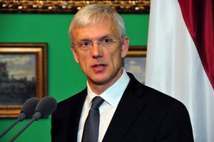 拉脫維亞共和國總理克里什亞尼斯‧卡林斯。（圖源：新華社）